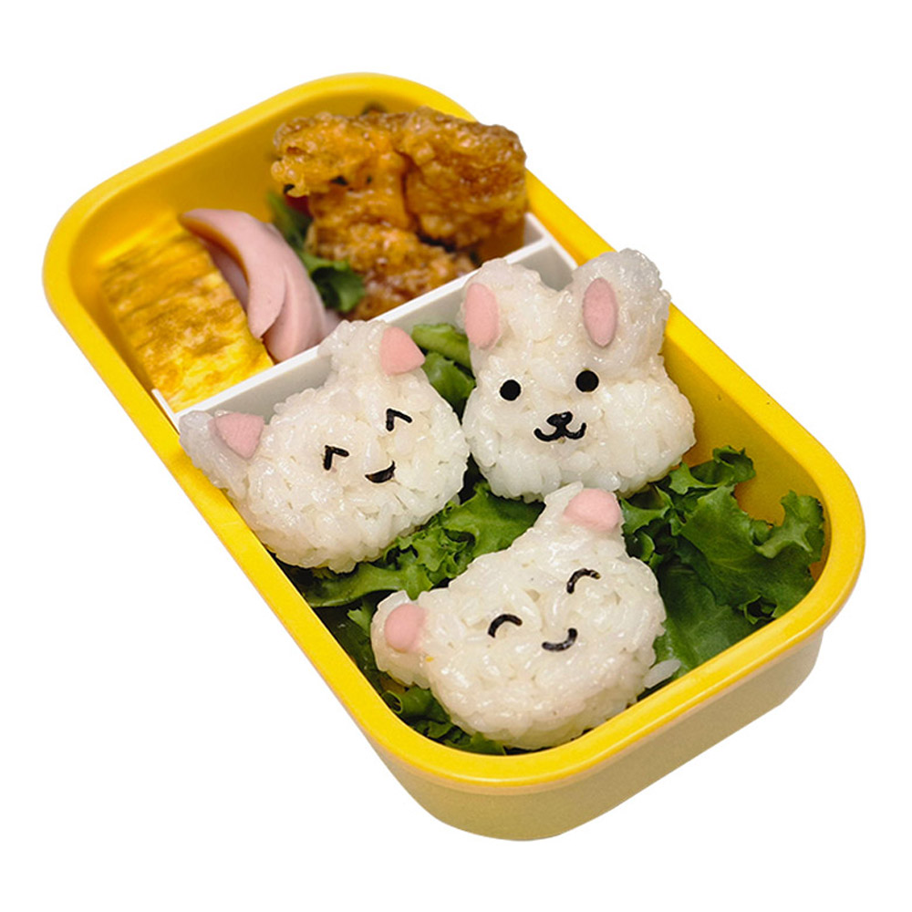 토끼 곰 고양이 주먹밥3구세트 미니 메이커 도시락주먹밥틀 도시락꾸미기소품틀 - 상세 이미지 4