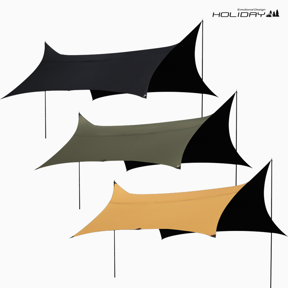 홀리데이 캠핑 실타프 70D 나일론 실리콘 헥사 타프