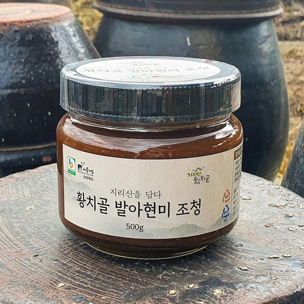 쌀로만든 [ 황치골 발아현미조청 500g ] 국산 수제 쌀조청 - 상품 이미지