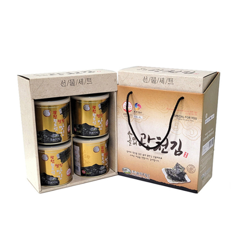 깡통김 솔뫼 광천김 캔 선물세트 명품 재래김 캔김 선물세트 - 상세 이미지 2