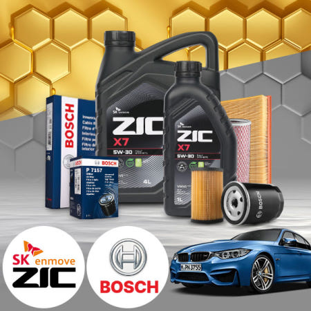 자체제작 배터리온 M3 G20 가솔린 지크 X7 5W30 SP 엔진오일필터세트 8L iter