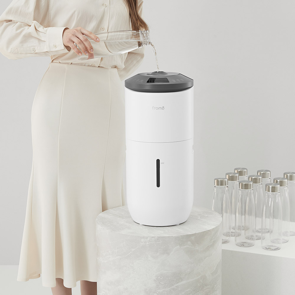 프롬비 몬스터2 가열 대용량 사무실 10L 회전 복합식가습기 FF256 화이트