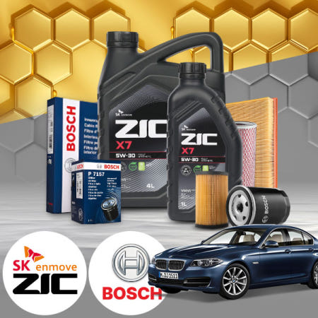 자체제작 배터리온 F10 528i (12~17) (N20) 가솔린 지크 X7 5W30 SP 엔진오일필터세트 5Liter