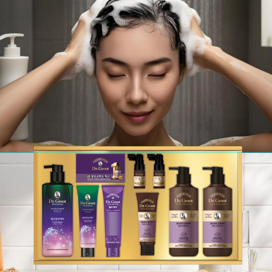 엘지 샴푸 트리트먼트 명절 선물세트 헤어 토닉 샴푸 세트 - 메인 이미지