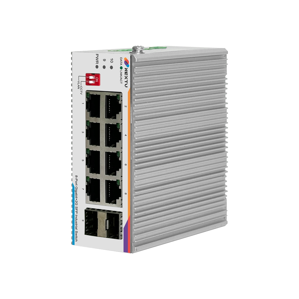 스랑돈 산업용 8포트 1G 2SFP 인터넷 스위칭 허브 - 상품 이미지