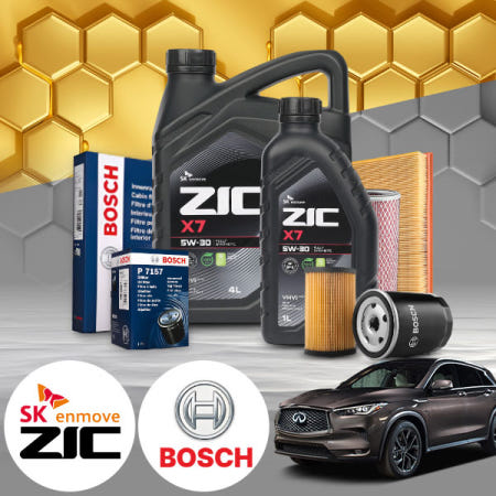 자체제작 배터리온 인피니티 QX30 2.0T (19-20) 가솔린 지크 X7 5W30 SP 엔진오일필터세트 6Liter