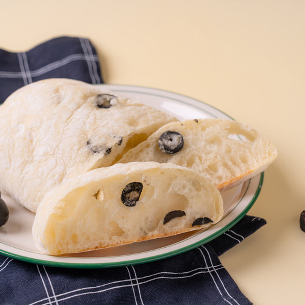 네니아 소프트 올리브 치아바타 130g 우리밀 부드러운 수제빵 식사대용 - 상세 이미지 4