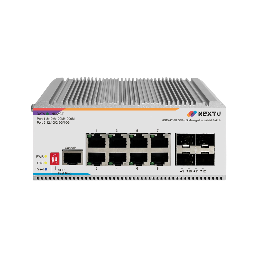 스요등 산업용 8포트 1G 10G 4SFP L3 인터넷 스위칭 허브 - 상세 이미지 2