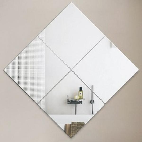 2T 은경 40x40 부착형 붙이는아크릴거울 부착식아크릴거울 - 메인 이미지