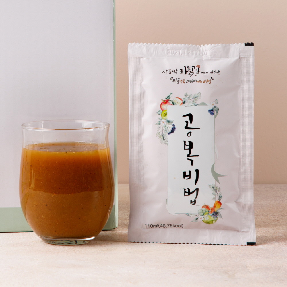 사과당근주스 [ 하늘곳간 공복비법 110ml 5봉지 ] 맛보기 착즙 야채주스 채소즙 이미지 6