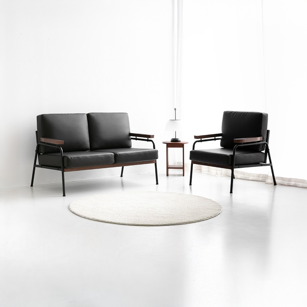 네르센 소파 1인 T323 블랙브라운 4523.0586