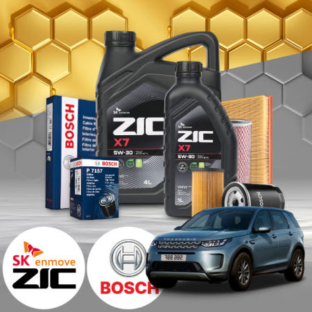 자체제작 배터리온 디스커버리스포츠(2세대)(20~) 2.0 가솔린 지크 X7 5W30 SP 엔진오일필터세트 7L iter