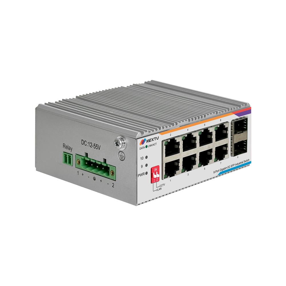 스랑돈 산업용 8포트 1G 2SFP 인터넷 스위칭 허브 - 상세 이미지 3