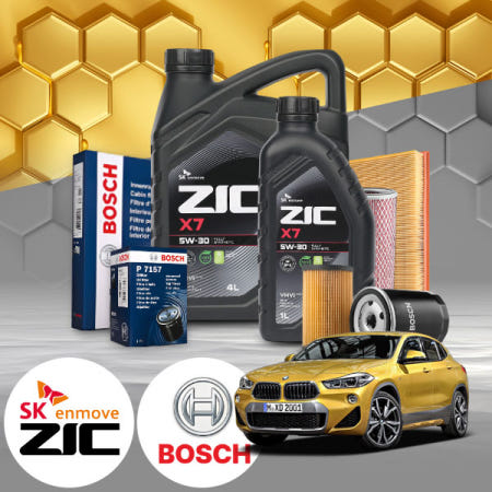 자체제작 배터리온 F39 X2 (18~20) 25i (B46) 가솔린 지크 X7 5W30 SP 엔진오일필터세트 5L iter