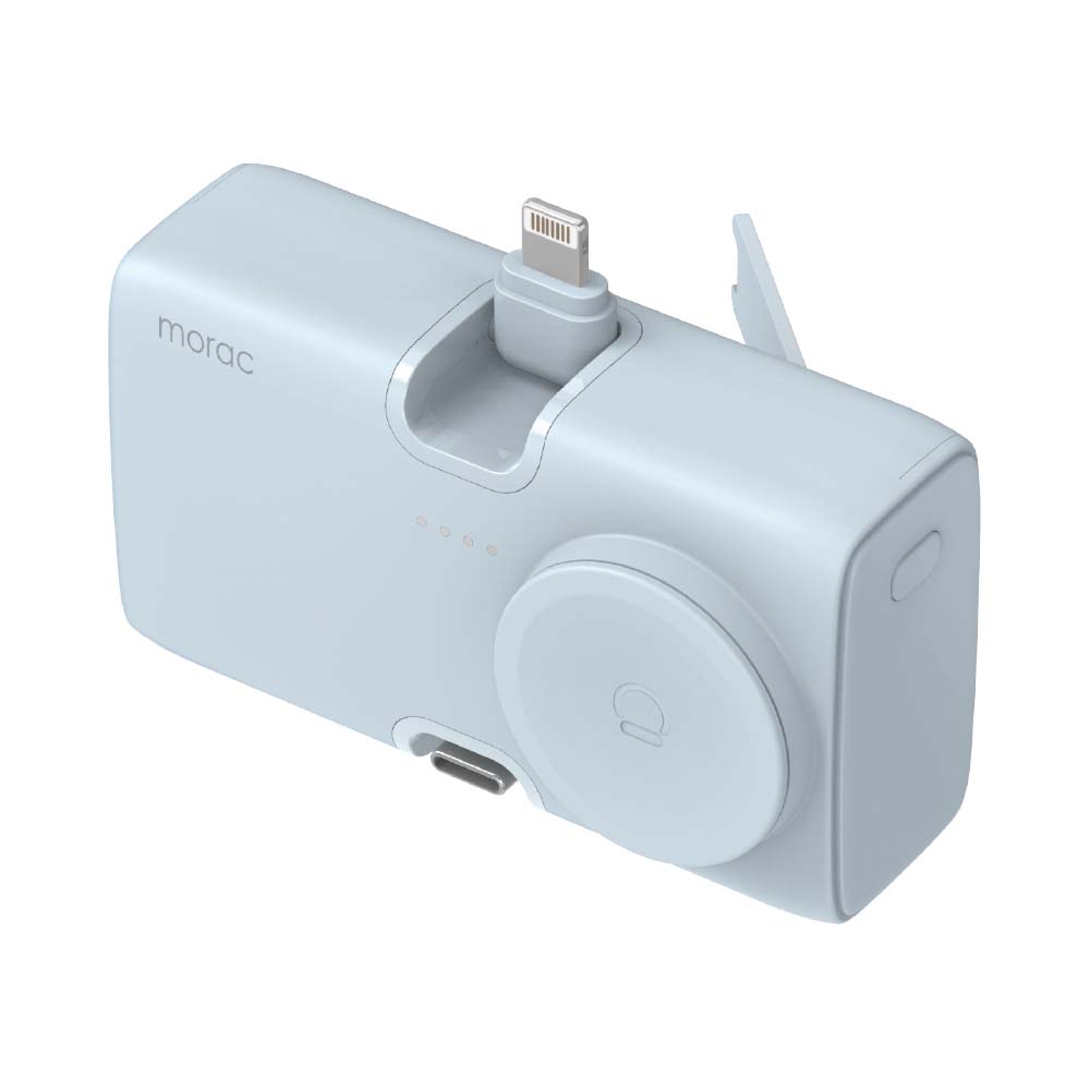 모락 큐잉 4IN1 8핀 C타입 도킹형 애플워치 멀티 보조배터리 5000mAh - 상세 이미지 5