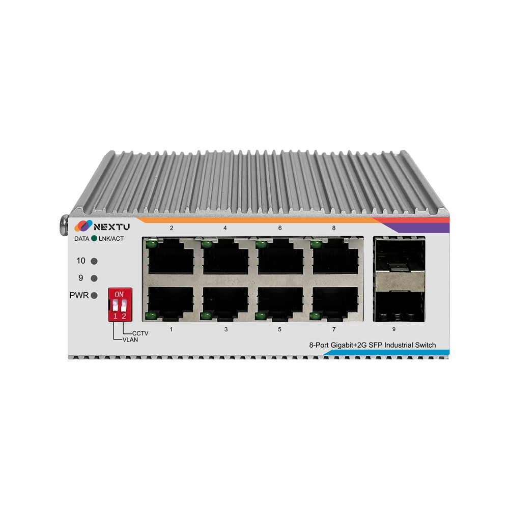 스랑돈 산업용 8포트 1G 2SFP 인터넷 스위칭 허브 - 상세 이미지 2