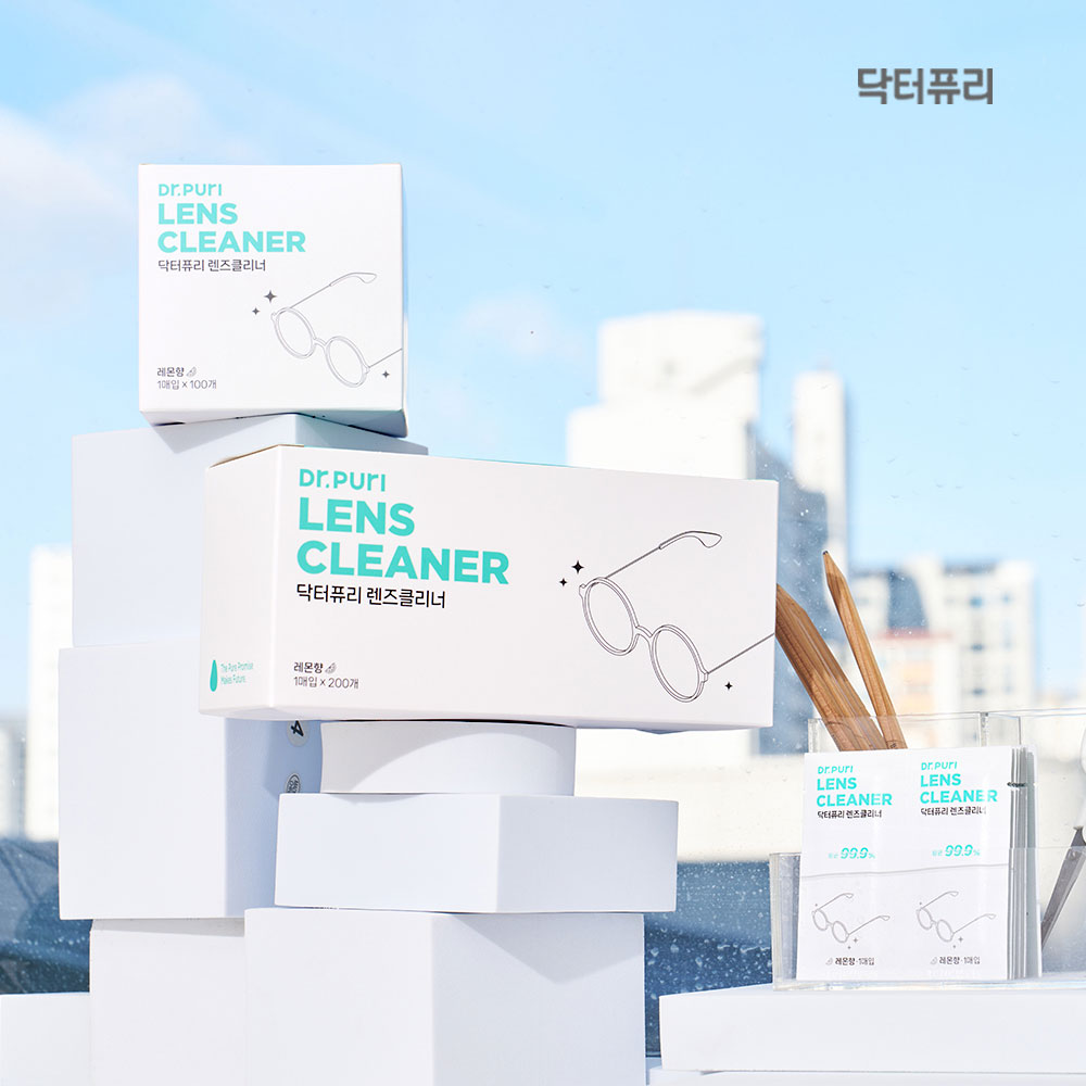 닥터퓨리 렌즈클리너 항균 티슈 200매 레몬향 휴대폰클리너 액정클리너 단품