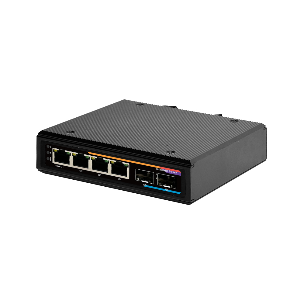 넥스트유 피아문 산업용 4포트 1G 2SFP POE 인터넷 스위칭 허브 - 상세 이미지 4