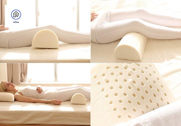 라텍스 침대 다리쿠션 베개 종아리 삼각 수면 받침대 발베개 - 상세 이미지 5