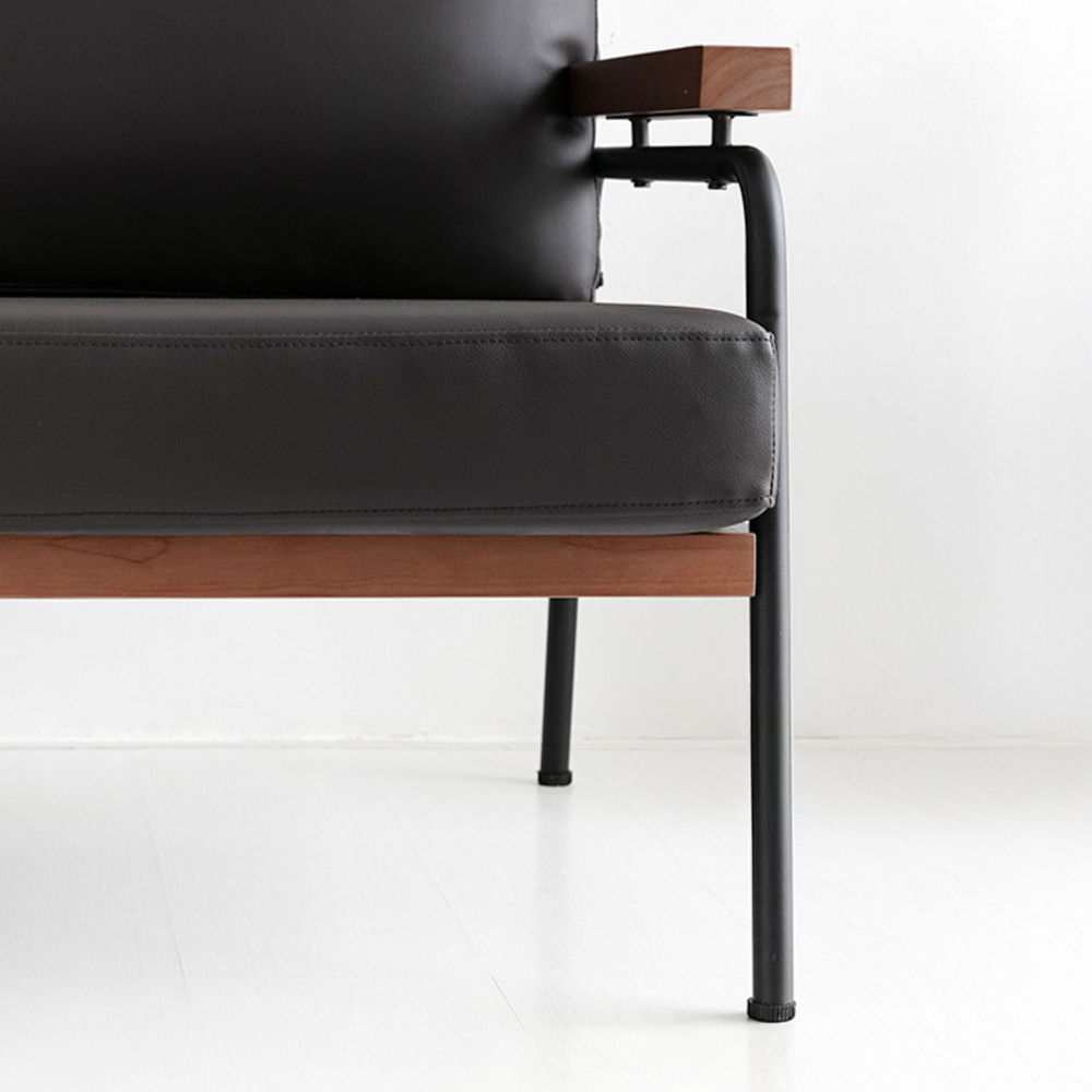 네르센 소파 1인 T323 블랙브라운 4523.0586