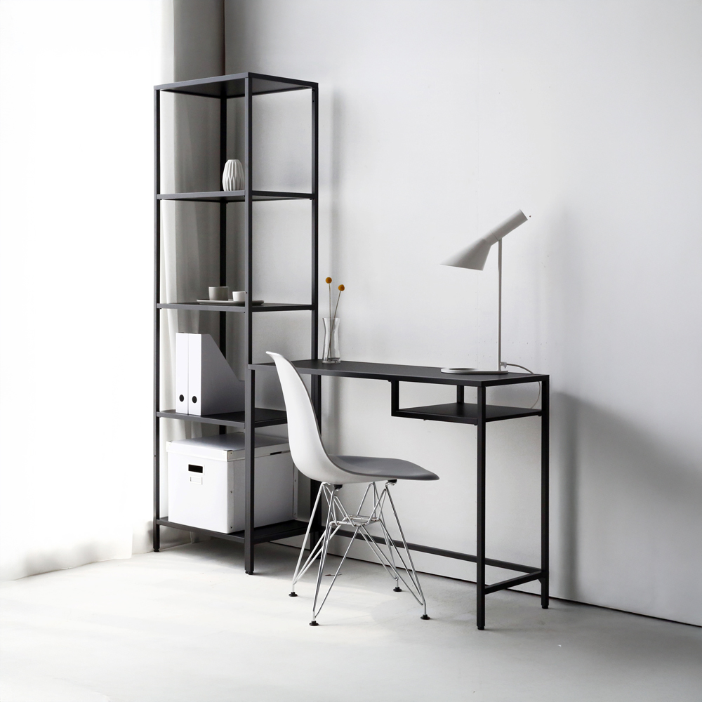 TETOS 선반 509 좁은 509mmx360mmx1750mm, 5단, 블랙 7027.5853 - 상세 이미지 4