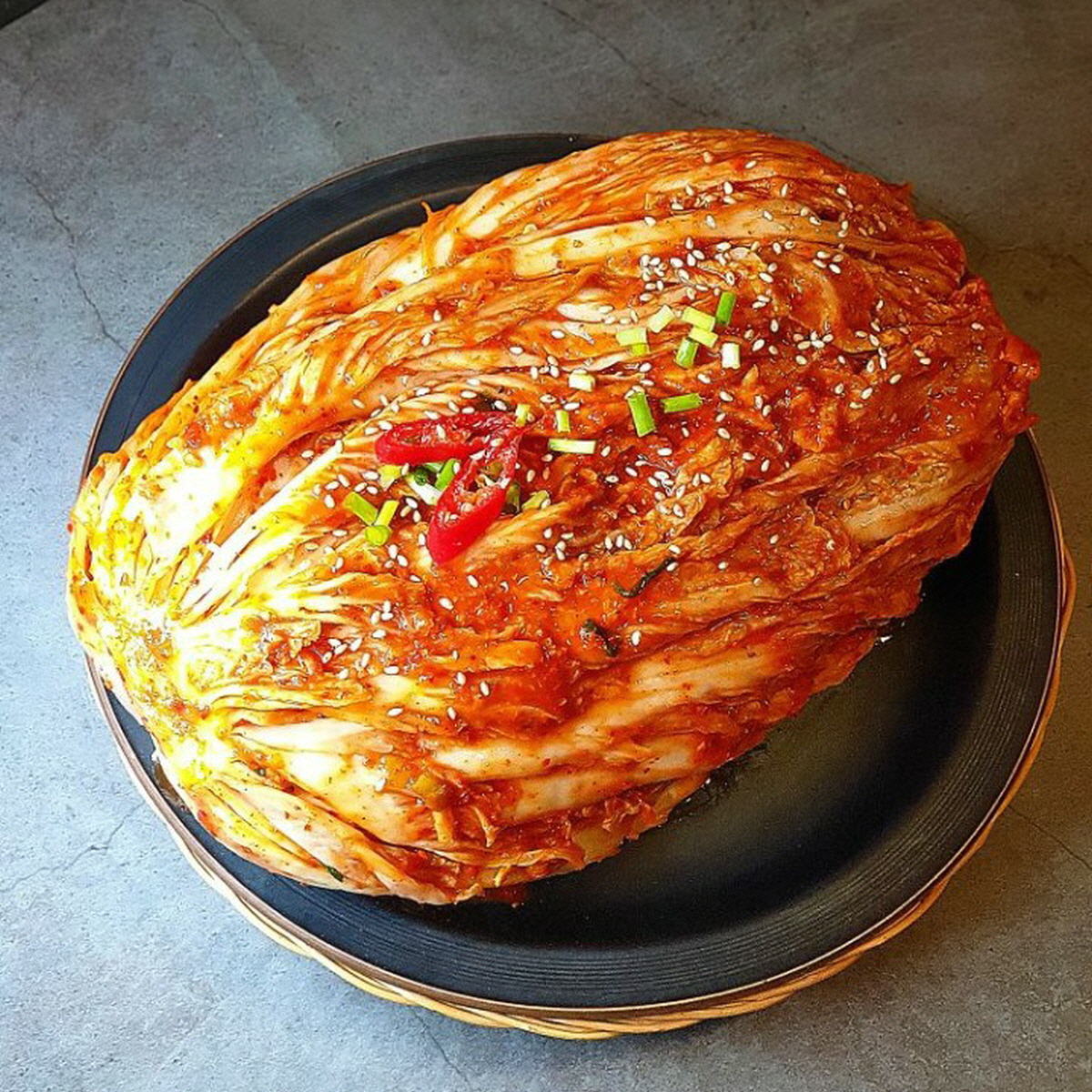 국산 재료 100% 샘고을 배추김치 포기 보쌈 김치 2kg, 1개