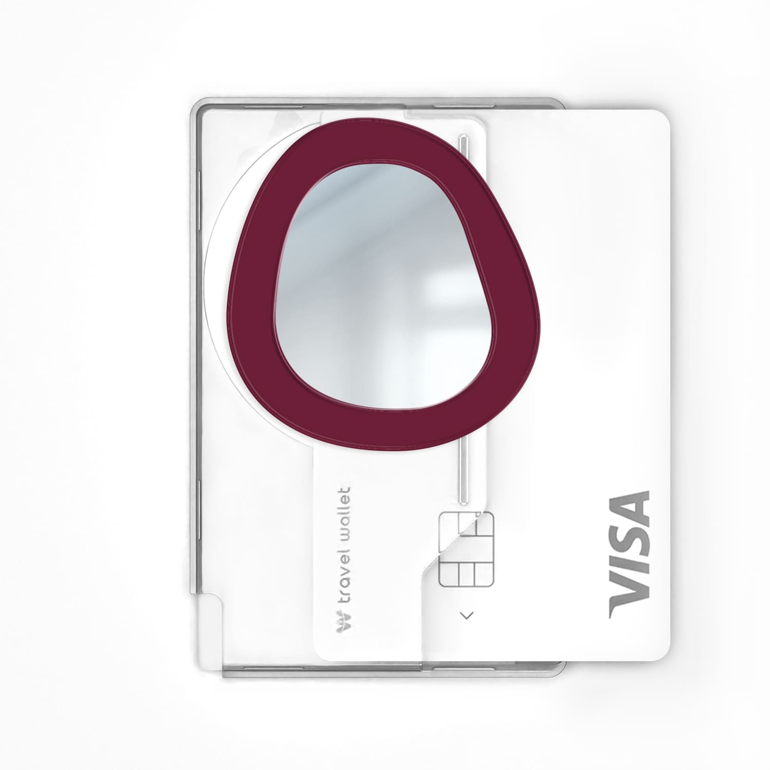 168cm 아이폰 맥세이프 카드지갑 그립톡 미러 조약돌 버건디