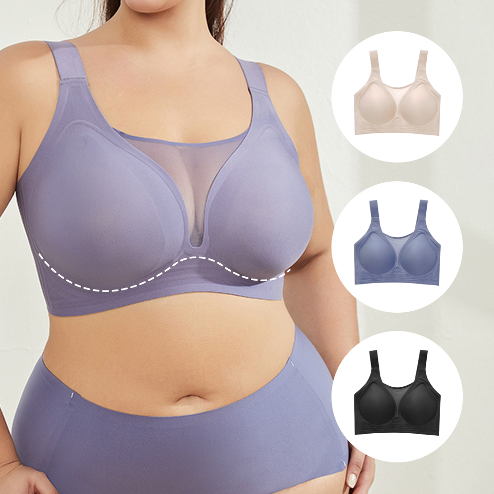 F컵까지 리얼 빅사이즈브라 큰컵 풀컵 심리스 노와이어 미니마이저 처진가슴 큰가슴 속옷 제품 이미지