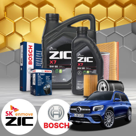 자체제작 배터리온 GLB250 X247 M260 20~ 가솔린 지크 X7 5W30 SP 엔진오일필터세트 6Liter