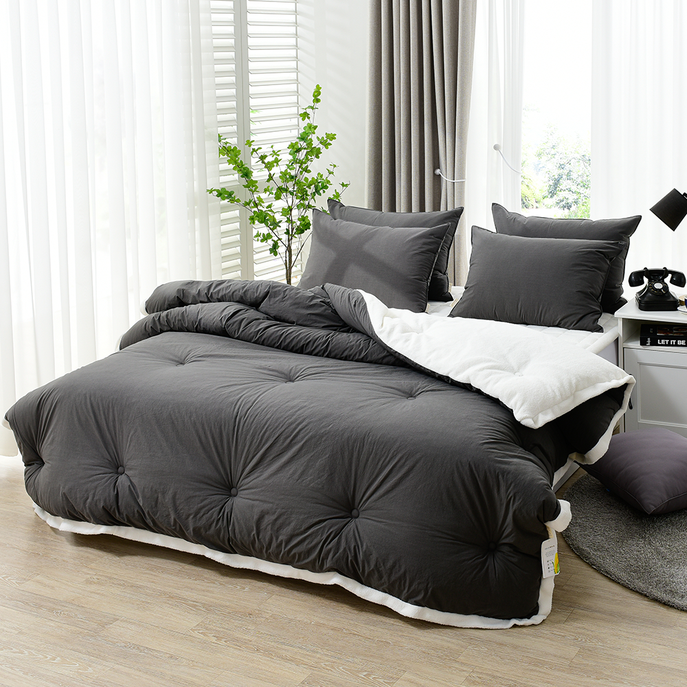 고밀도 순면 양털 10mm 극세사패드 이불세트 빅사이즈 슈퍼싱글 퀸침대패드 겨울이불