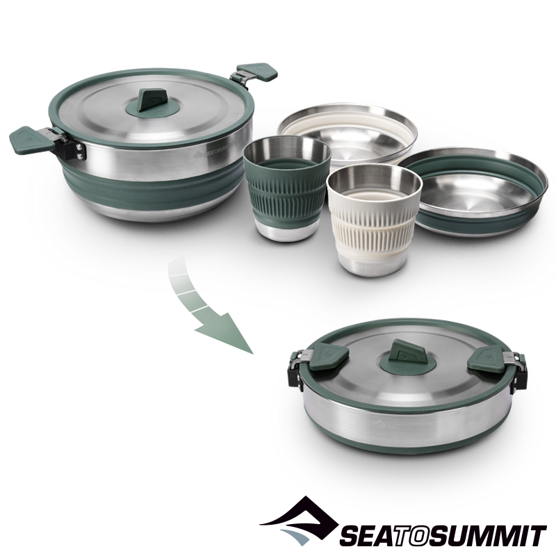 씨투써밋 디투어 팟 SET 캠핑 접이식 코펠 세트 백패킹 경량 접이식 폴딩