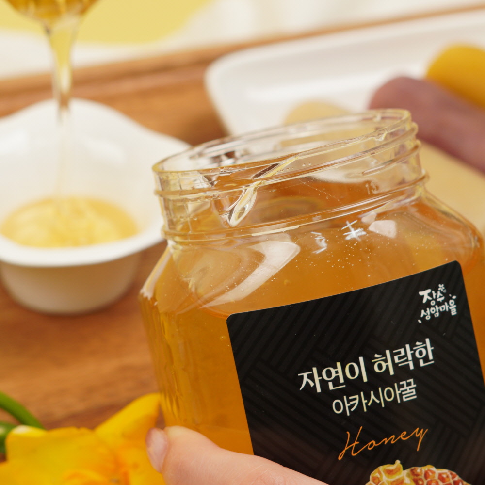 천연 벌꿀 [ 장수 성암마을 아카시아꿀 500g ] - 상세 이미지 4