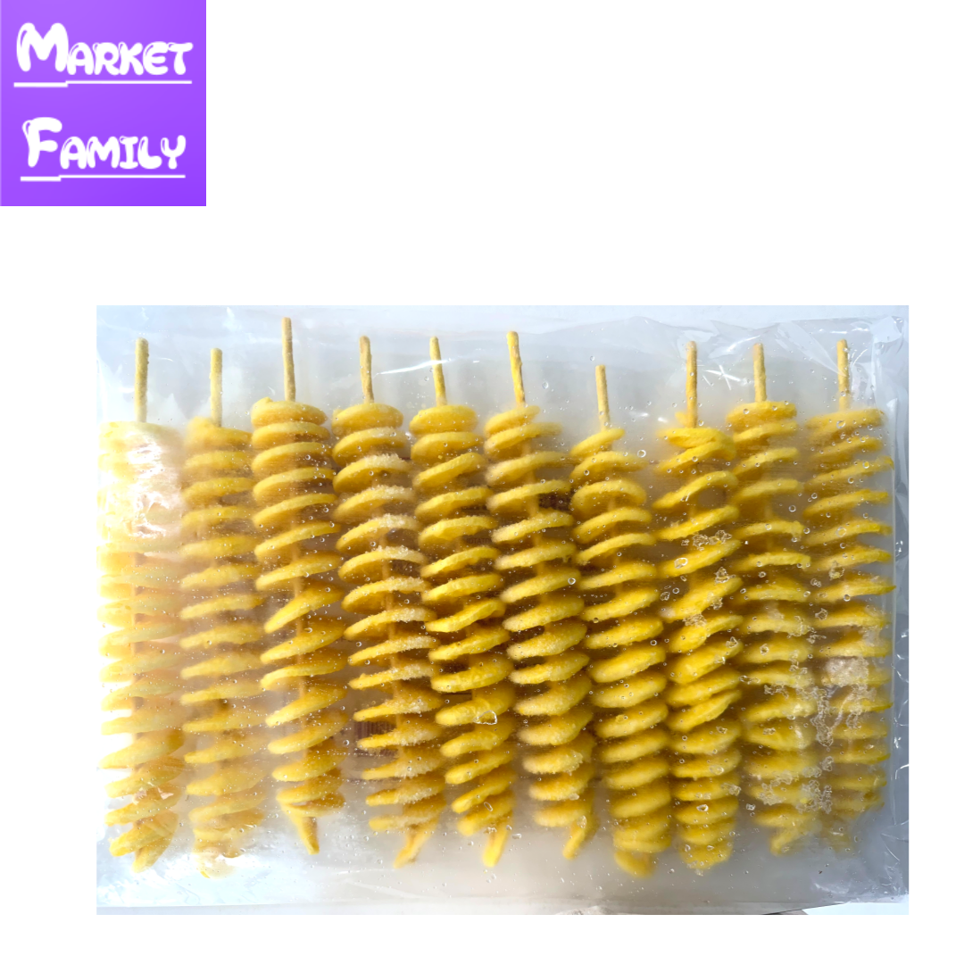 (마켓패밀리) 화영푸드 토네이도 감자 (80g x 10개) 회오리감자 감자튀김 대용량 : MARKET FAMILY