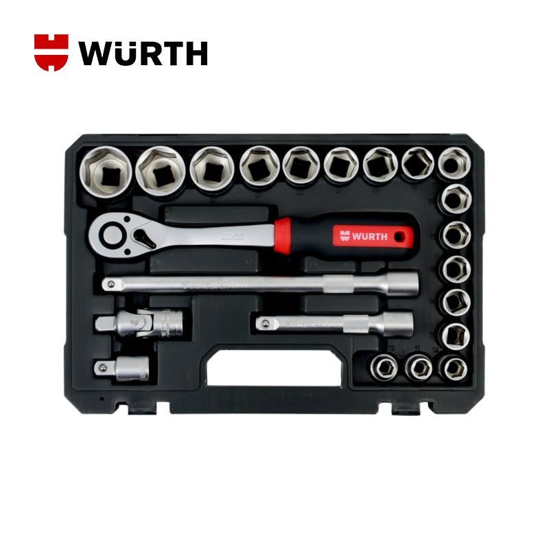 [공식몰]WURTH 뷔르트 1/2 육각 소켓 렌치 세트 22pcs - 상품 이미지