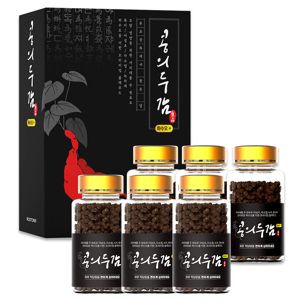 적하수오 서리태환 새치커버 갱년기 영양제 루토닉스 콩의두감 세트 300g, 2개