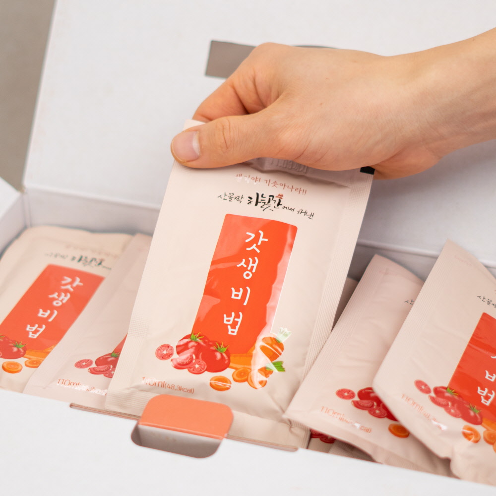 하늘곳간 토마토당근사과주스 [갓생비법 110ml 30봉지] 착즙 야채주스 채소즙 - 상세 이미지 2