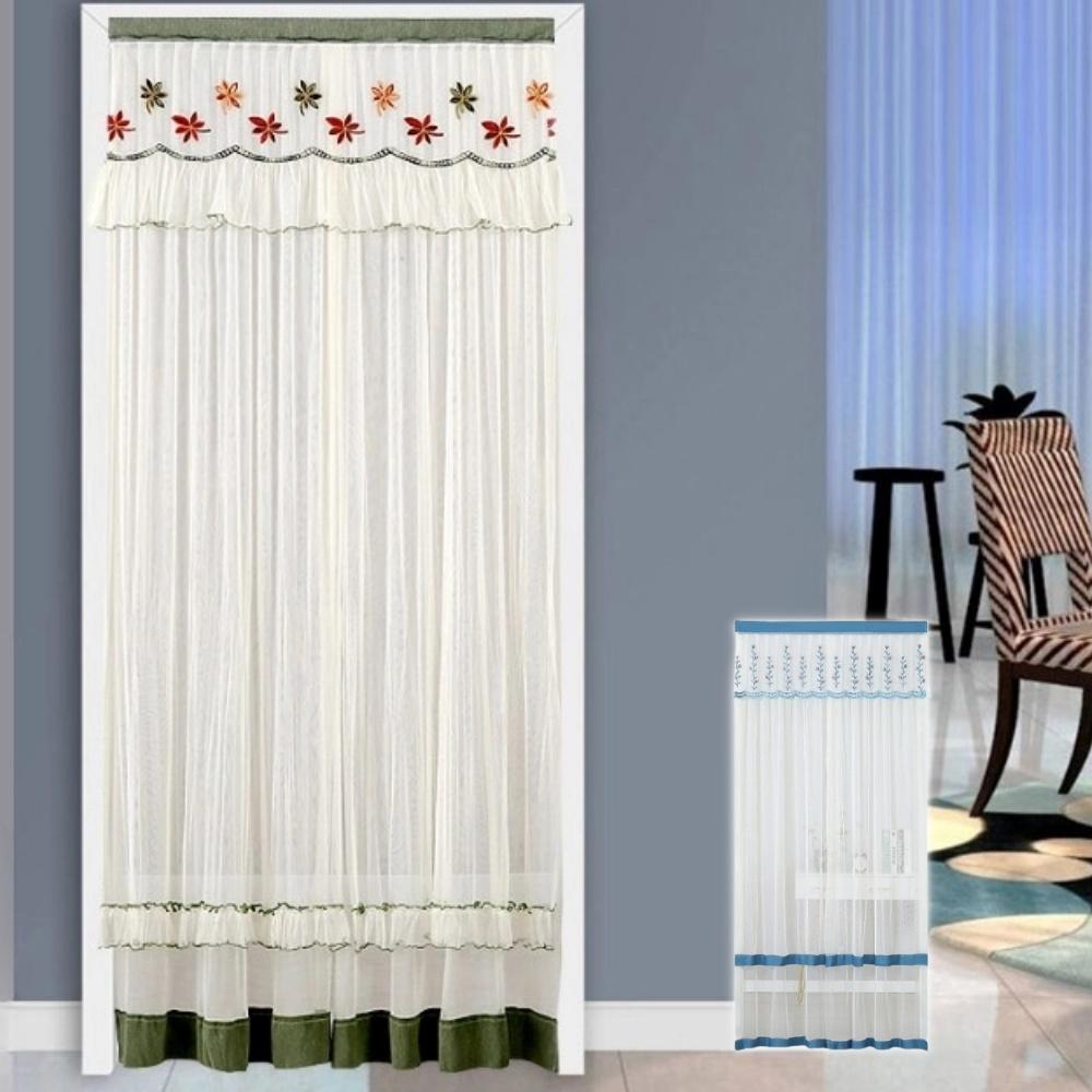 레이스 화장실 문 가림막 커튼 출입문 커튼 120cm