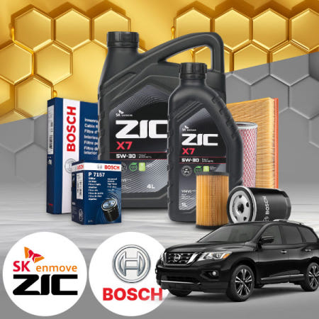 자체제작 배터리온 패스파인더 4세대 (13-20) 가솔린 지크 X7 5W30 SP 엔진오일필터세트 5Liter