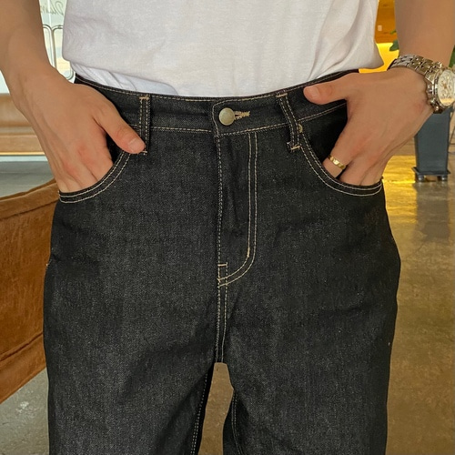 흑청바지 블랙진 남자생지데님 남자통청바지 이미지 6