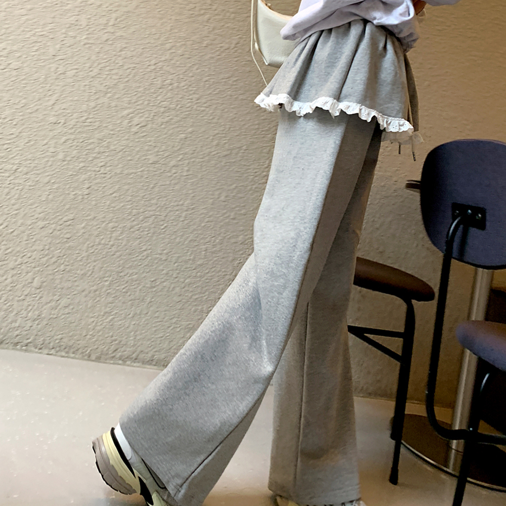 클로제 레이스 스커트 밴딩 팬츠 - 상세 이미지 4