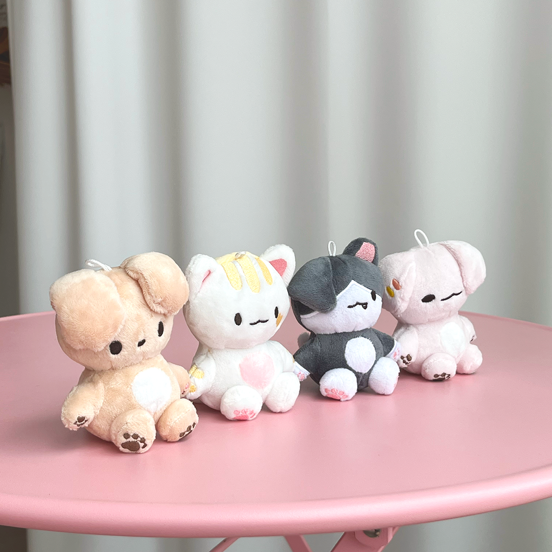 페네핏 가방 인형 고리 키링 10cm 가꾸 가방꾸미기 백꾸 귀여운 고양이 강아지 키링