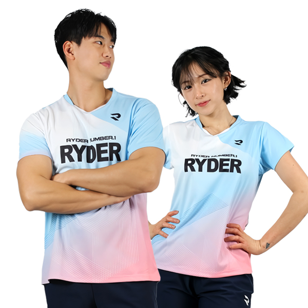 라이더 티셔츠 남성 여성 배드민턴복 경기복 게임웨어 2025R-2 - 상세 이미지 5