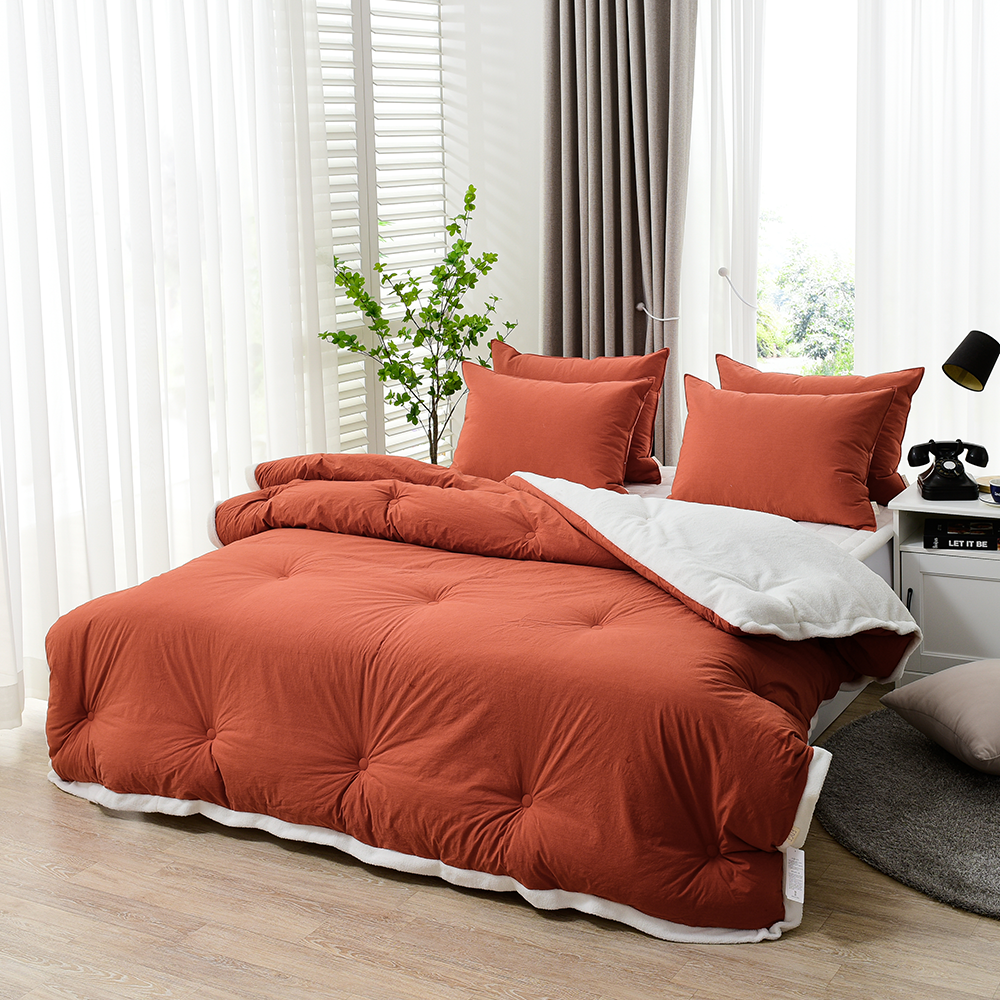 고밀도 순면 양털 10mm 극세사패드 이불세트 빅사이즈 슈퍼싱글 퀸침대패드 겨울이불