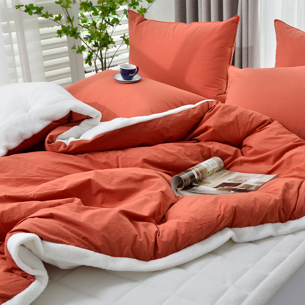 고밀도 순면 양털 10mm 극세사패드 이불세트 빅사이즈 슈퍼싱글 퀸침대패드 겨울이불