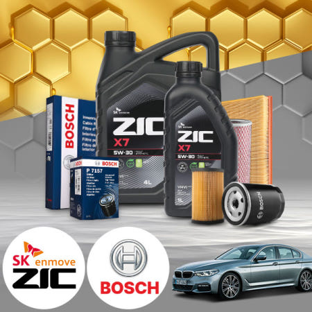 자체제작 배터리온 G30 530e (18~20) (B46) 가솔린 지크 X7 5W30 SP 엔진오일필터세트 6L iter