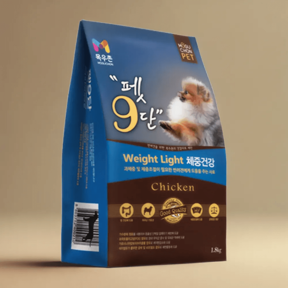 목우촌 펫9단 Weight Light 체중건강 사료 치킨 1.8kg 2개 전연령 강아지사료 : e 퍼니몰