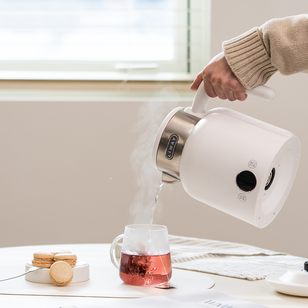 무선포트 분유포트 차탕기 전기포트 전기주전자 티포트 LWT-150B(베이지/스텐)