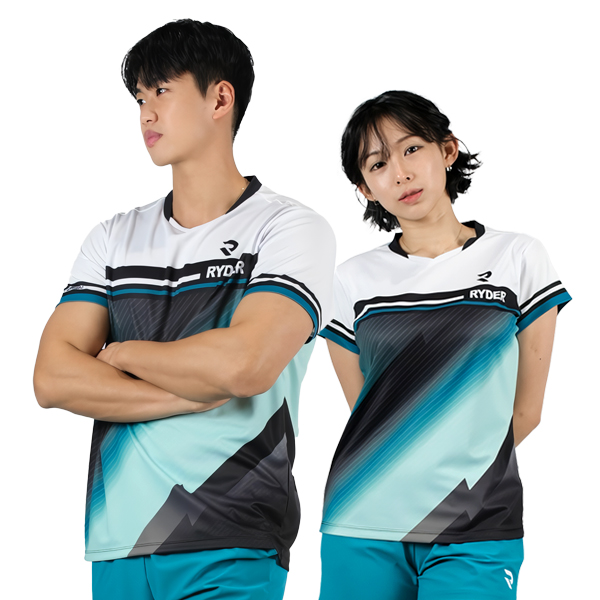 라이더 티셔츠 남성 여성 배드민턴복 경기복 게임웨어 2025R-2 이미지 6
