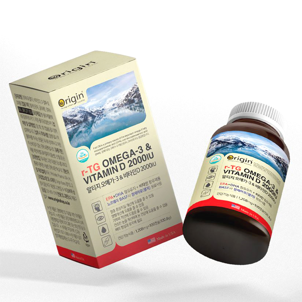 알티지 오메가3 앤 비타민D 2000IU 100캡슐 100일분