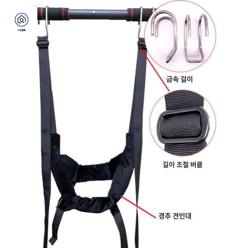 경추 견인 벨트 목 이완기 견인기 스트레칭 밴드 스트랩 가정용 - 상세 이미지 3